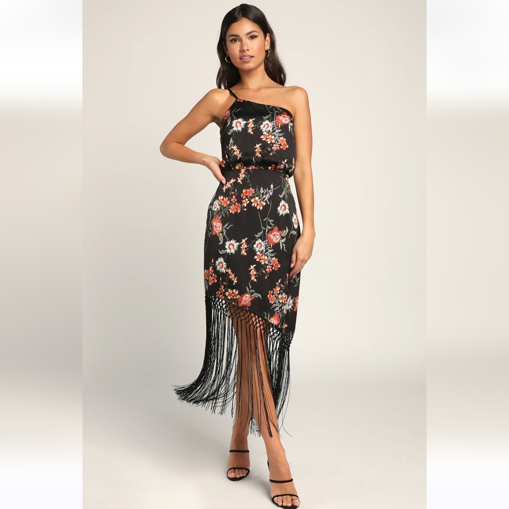 Lulus Let's be Fringe Dress